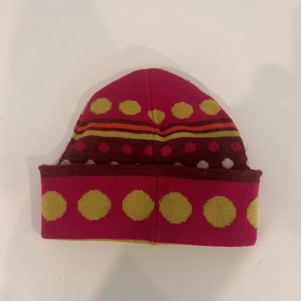 Smartwool Pink and Lime Green Knit Hat